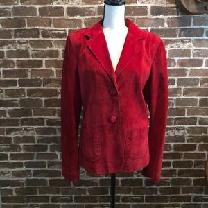 Bebe Vintage Red Suede Leather Jacket ✨Vintage✨